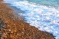 Pebble beach close-up, Greece