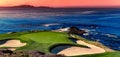 Pebble Beach golf course, Monterey, California, usa Royalty Free Stock Photo