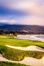 Pebble Beach golf course, Monterey, California, usa Royalty Free Stock Photo