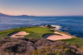 Pebble Beach golf course, Monterey, California, USA Royalty Free Stock Photo