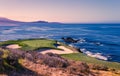 Pebble Beach golf course, Monterey, California, USA Royalty Free Stock Photo