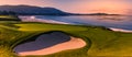 Pebble Beach golf course, Monterey, California, USA Royalty Free Stock Photo