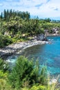 Pebble beach at Mokuleia Bay, Maui, Hawaii