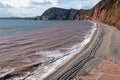 Pebble beach on the west side of Sidmouth UK