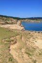 Pebble beaches in Croatia. Wild empty beaches