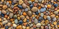 Pebbles-Embedded Stone Texture as a Background Royalty Free Stock Photo