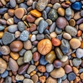Pebbles-Embedded Stone Texture as a Background Royalty Free Stock Photo