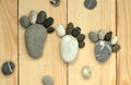 Pebble family Royalty Free Stock Photo