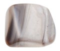 Pebble of flint stone isolated on white Royalty Free Stock Photo