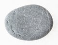 pebble from grauwacke sandstone on white