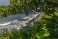 Pebble, gravel beach at Sainte Suzanne on Reunion island, France