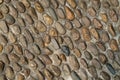 Pebble or gravel stone texture floor background Royalty Free Stock Photo