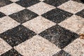 Pebble mosaic, Halki island Royalty Free Stock Photo