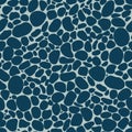 Pebble mosaic seamless pattern. Modern texture of bubbles. Abstract geometric background design.