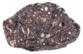 Pebble of porous basalt mineral stone isolated