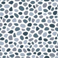 Pebble seamless pattern vector illustration. Cute summer repeated background. Paving, shingle beaches template wallpaper