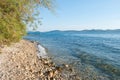 Pebble shore near Zadar