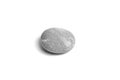 Pebble, smooth gray sea stone isolated Royalty Free Stock Photo