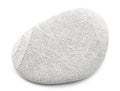 Pebble. Smooth gray sea stone isolated on white background with shadows clipping path for isolation without shadows on white Royalty Free Stock Photo