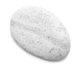 Pebble. Smooth gray sea stone isolated on white background with shadows clipping path for isolation without shadows on white Royalty Free Stock Photo