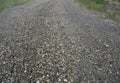 Pebble stone floor tile seamless background. Cement mixed gravel pebble stone floor texture. Wet round pebble stone rock floor in Royalty Free Stock Photo