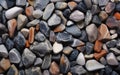 Pebble stone texture background,  Pile of pebbles Royalty Free Stock Photo