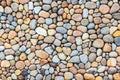 Pebble stone wall texture Royalty Free Stock Photo