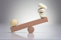 Pebble Stones Balancing On Seesaw Royalty Free Stock Photo