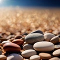 Pebble stones pattern background abstract wallpaper Royalty Free Stock Photo
