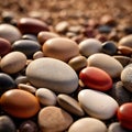 Pebble stones pattern background abstract wallpaper Royalty Free Stock Photo