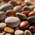 Pebble stones pattern background abstract wallpaper Royalty Free Stock Photo