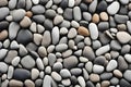 close up pebble texture background. Rock background wallpaper. Abstract black and white pebble stones background Royalty Free Stock Photo