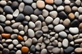 close up pebble texture background. Rock background wallpaper. Abstract black and white pebble stones background Royalty Free Stock Photo