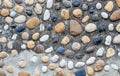 Pebble wall background Royalty Free Stock Photo