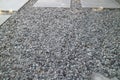 pebbles arranged to cover the floor Royalty Free Stock Photo