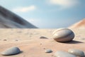 pebbles on the beach - Ai generated