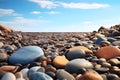 pebbles on the beach - Ai generated