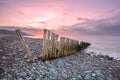 Bossington bay at sunset exmoor