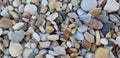 Pebbles beach, stones background Royalty Free Stock Photo