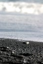 Pebbles on the black beach in Vik, Iceland