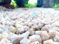 Pebbles crystal rocks yard gravel