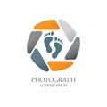 Pebbles Photograph simple elegant modern flat logo