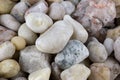 Pebbles and Quartz Stone Pile Close Up Royalty Free Stock Photo