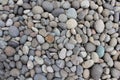 Pebbles, rocks, and stones as natural decoration in the garden