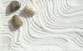Pebbles in the sand, a background of appeasement Royalty Free Stock Photo