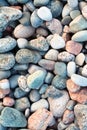 Pebbles on a shingle beach in Iona, Scotland Royalty Free Stock Photo