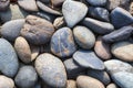 Pebbles stones Natural background at seashore