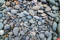 Pebbles stones smooth background mix color and shape