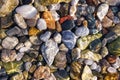 Pebbles under the water Royalty Free Stock Photo