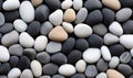 Pebbles wallpaper. Creative beach stones banner. For banner, postcard, book illustration